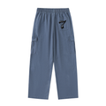 Drawstring Waist Straight-Leg Cargo Pants