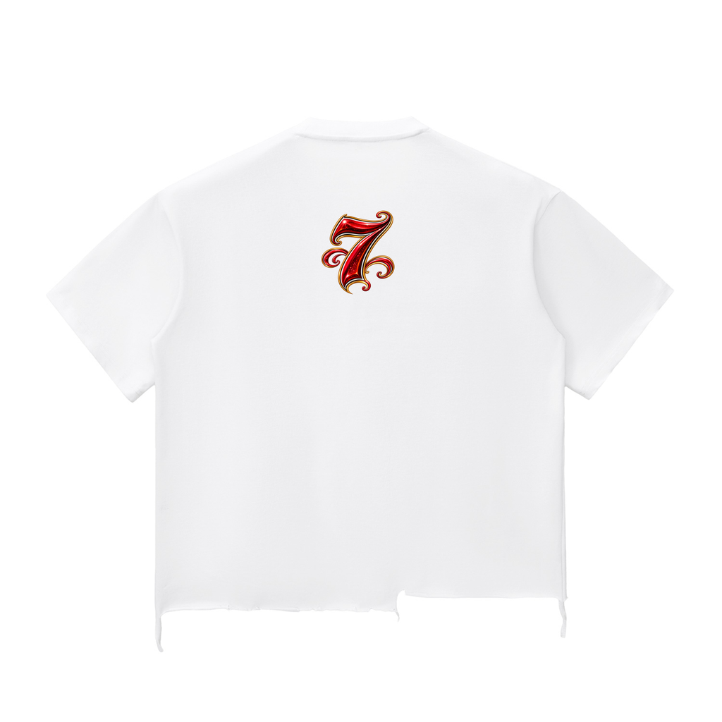 Snow Wash Raw-Hem Boxy T-shirt