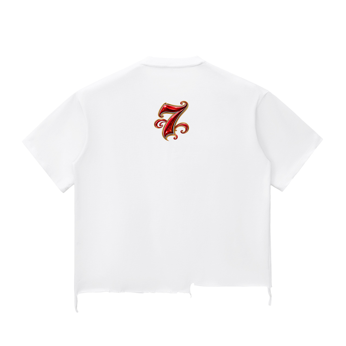 Snow Wash Raw-Hem Boxy T-shirt