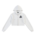 Smeristik Essential Cropped Zip-Up Hoodie
