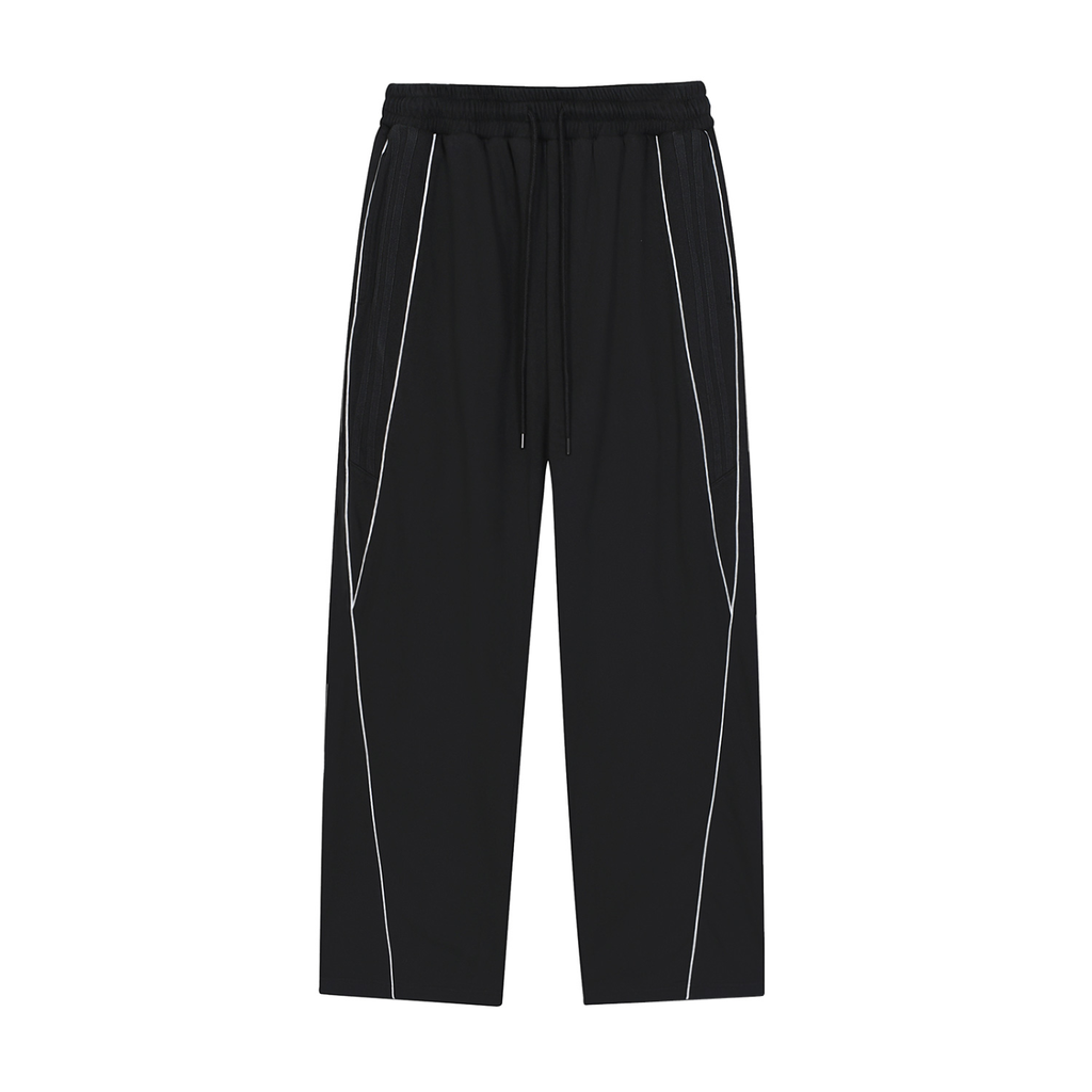 Smeristik Reflection Striped Straight-Leg Sweatpants Unisex
