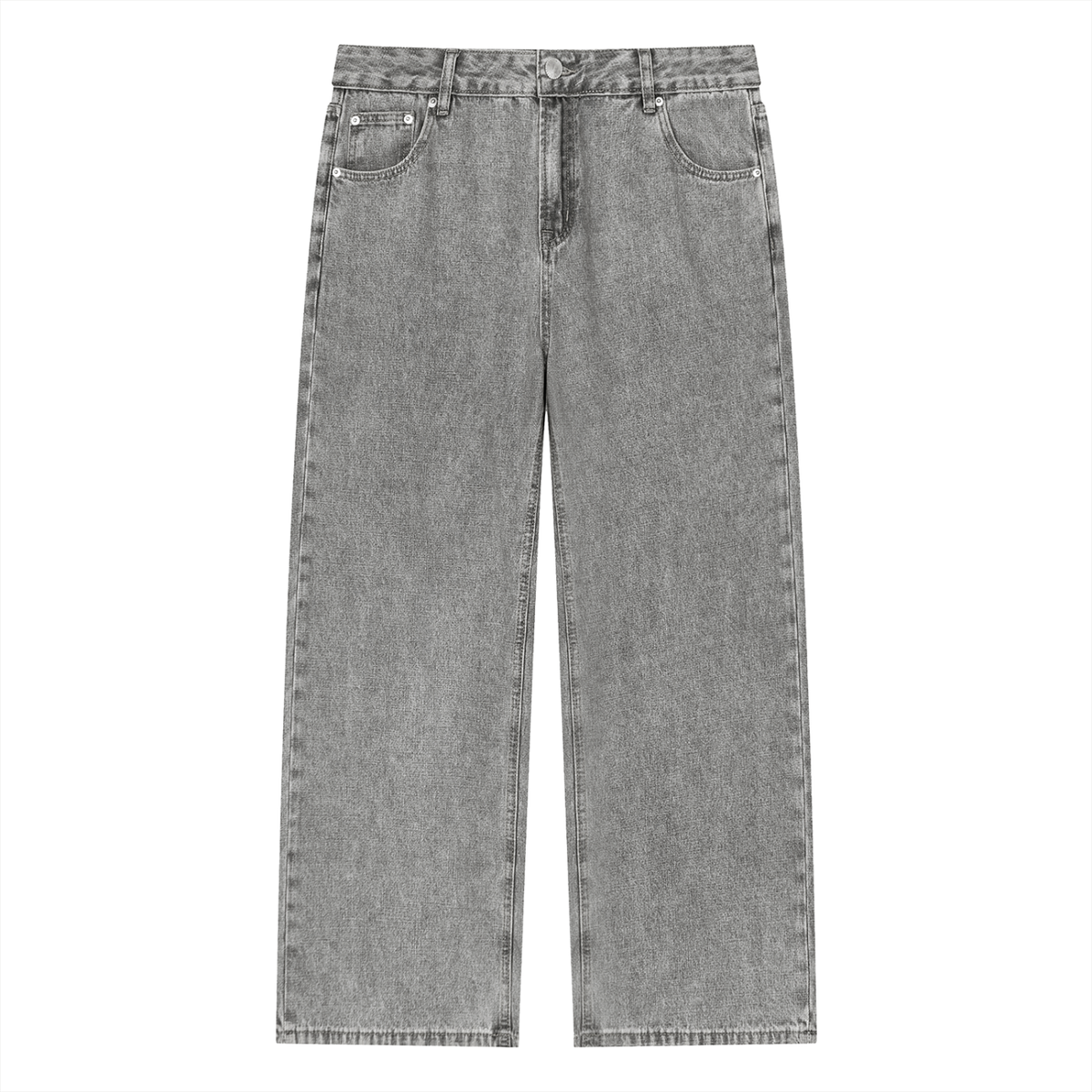 Smeristik Relaxed Vintage Wash Straight Leg Jeans Unisex