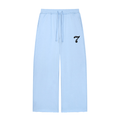 Smeristik “In God I Trust” Women’s Wide-Leg Raw Edge Sweatpants Unisex