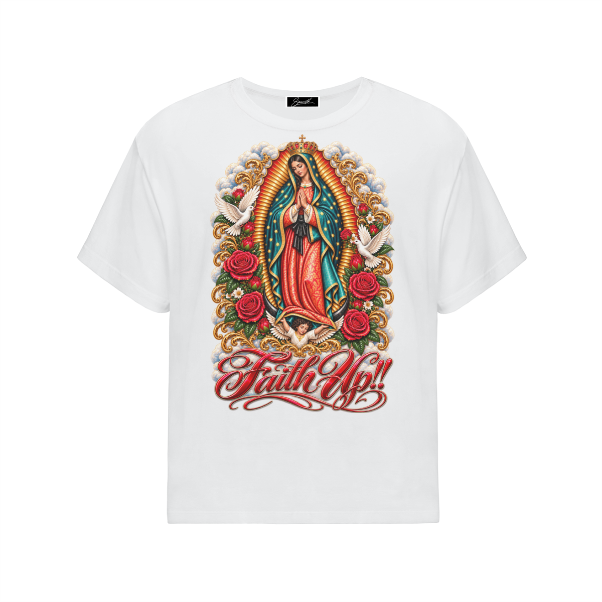 Smeristik Faith Up Oversized Graphic Tee