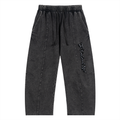 Smeristik Snow Wash Drawstring Cotton Pants