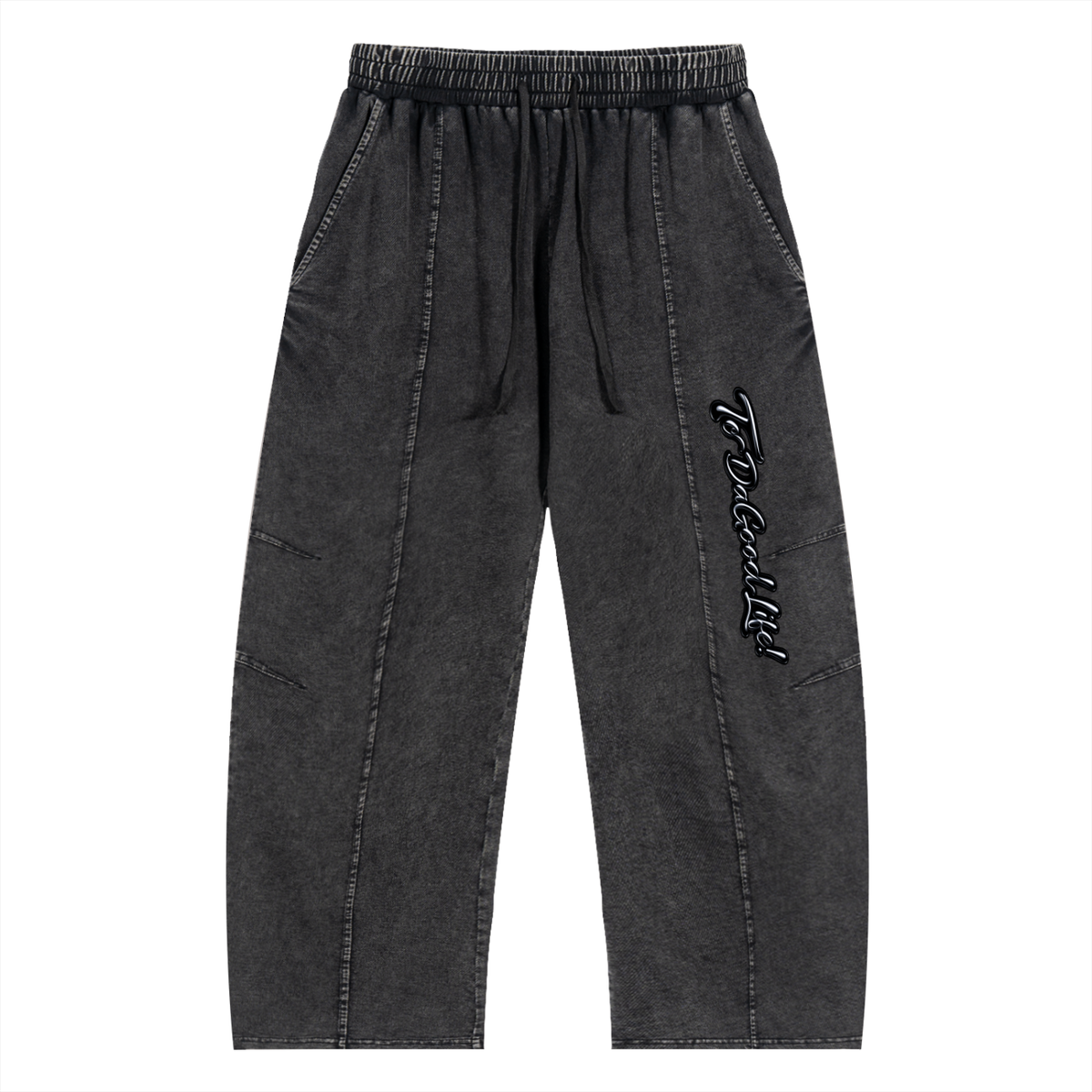 Smeristik Snow Wash Drawstring Cotton Pants