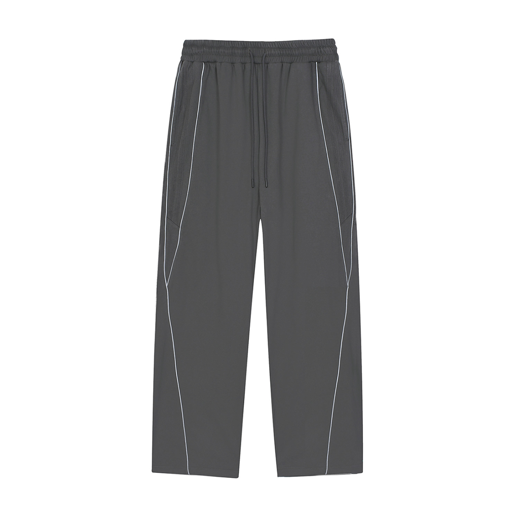 Smeristik Reflection Striped Straight-Leg Sweatpants Unisex