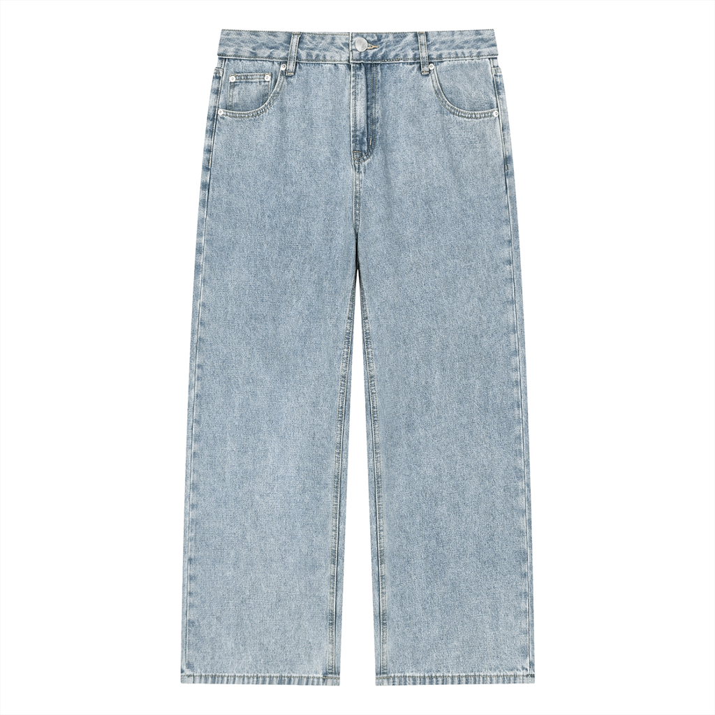 Smeristik Relaxed Vintage Wash Straight Leg Jeans Unisex