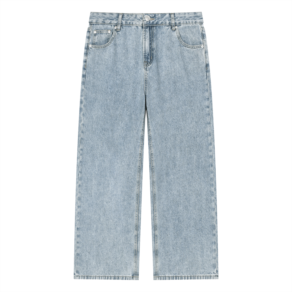 Smeristik Relaxed Vintage Wash Straight Leg Jeans Unisex