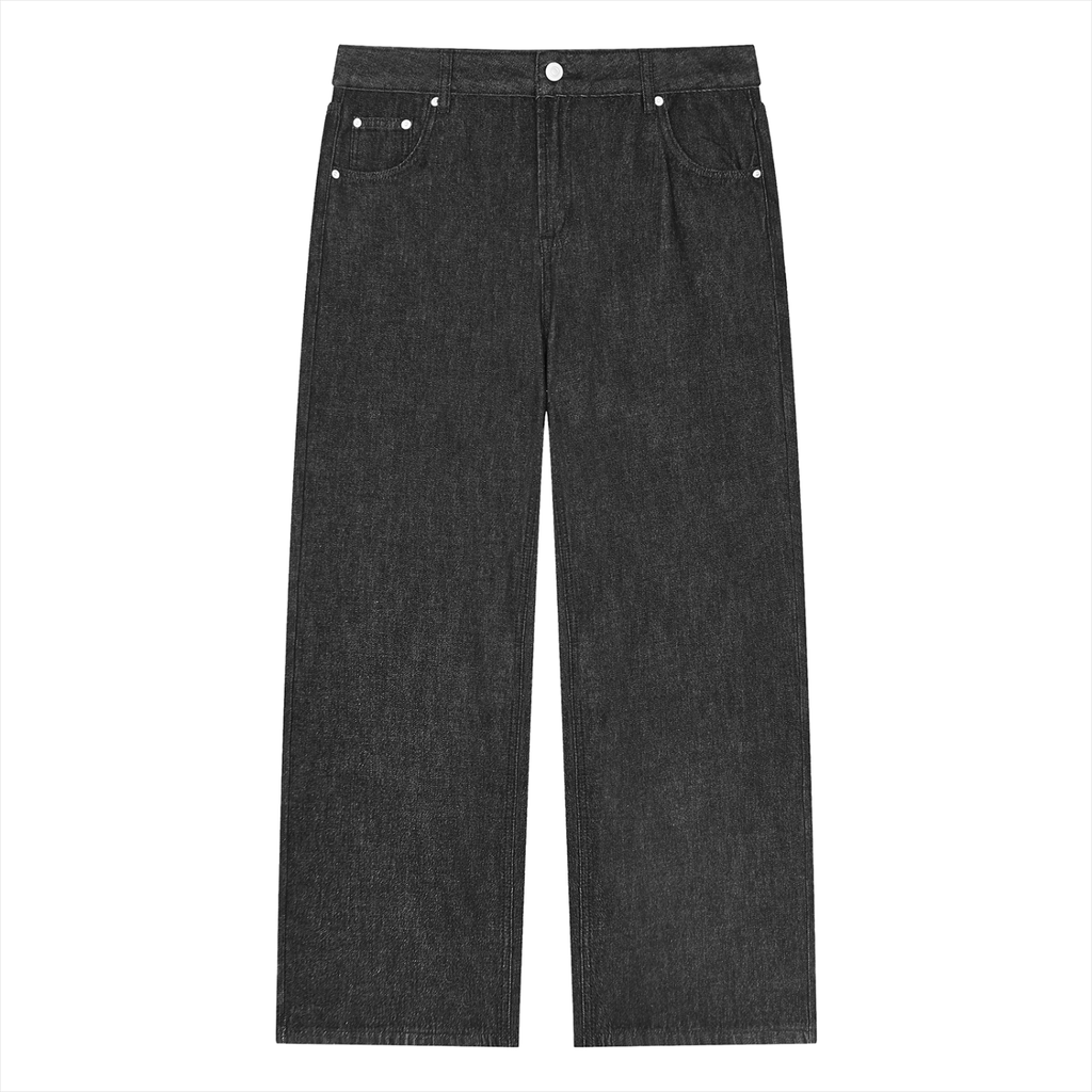 Smeristik Relaxed Vintage Wash Straight Leg Jeans Unisex