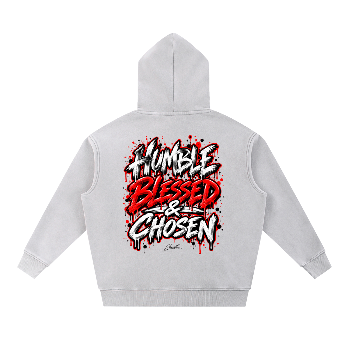 Humble, Blessed & Chosen Snow Wash Hoodie
