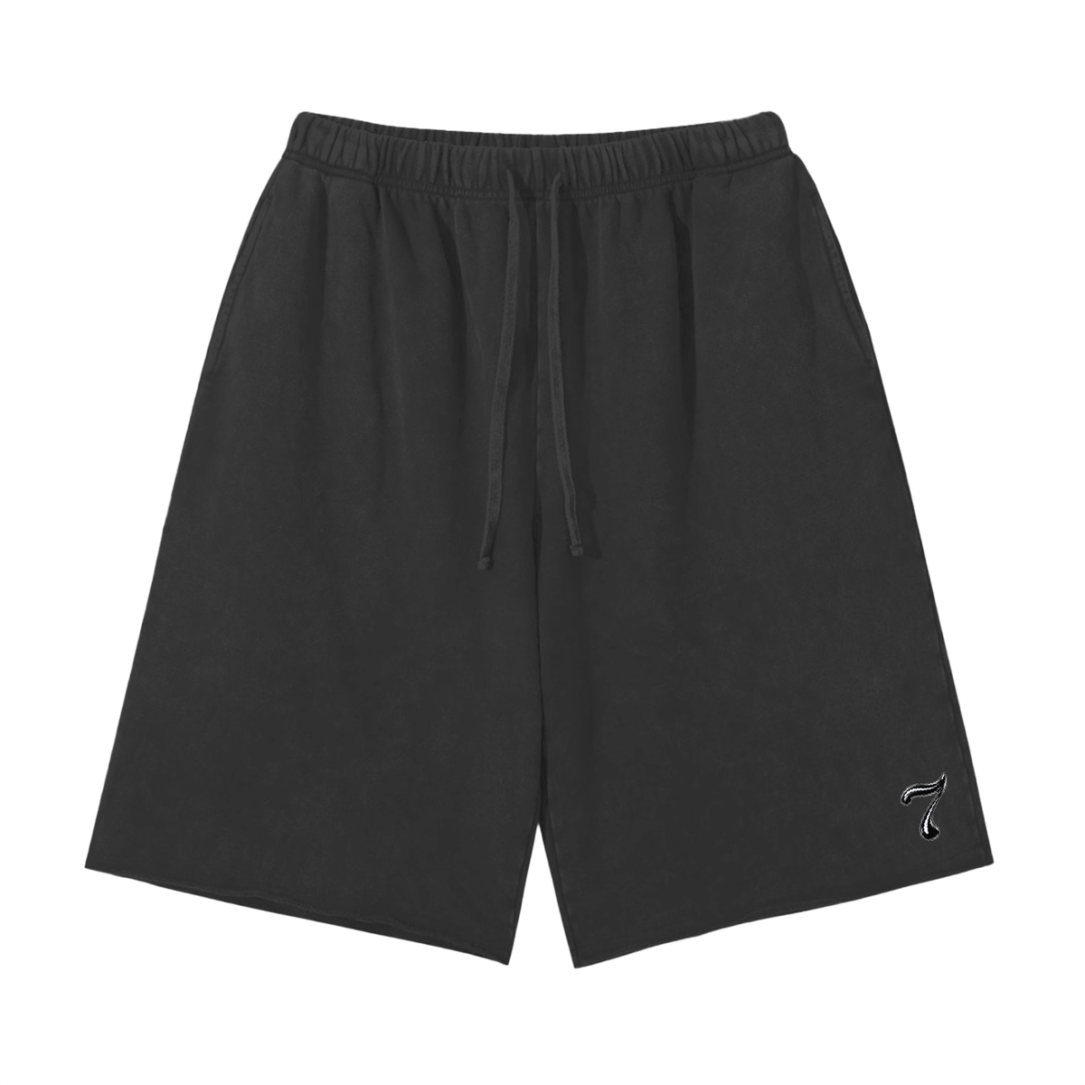 Smeristik Snow Wash Raw Hem Shorts