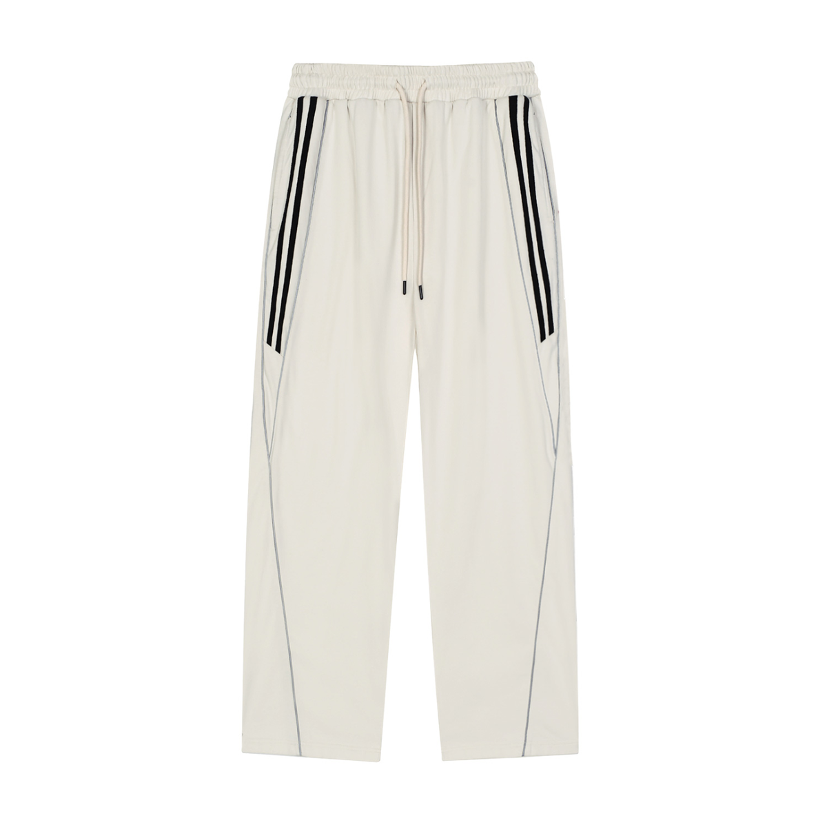 Smeristik Reflection Striped Straight-Leg Sweatpants Unisex