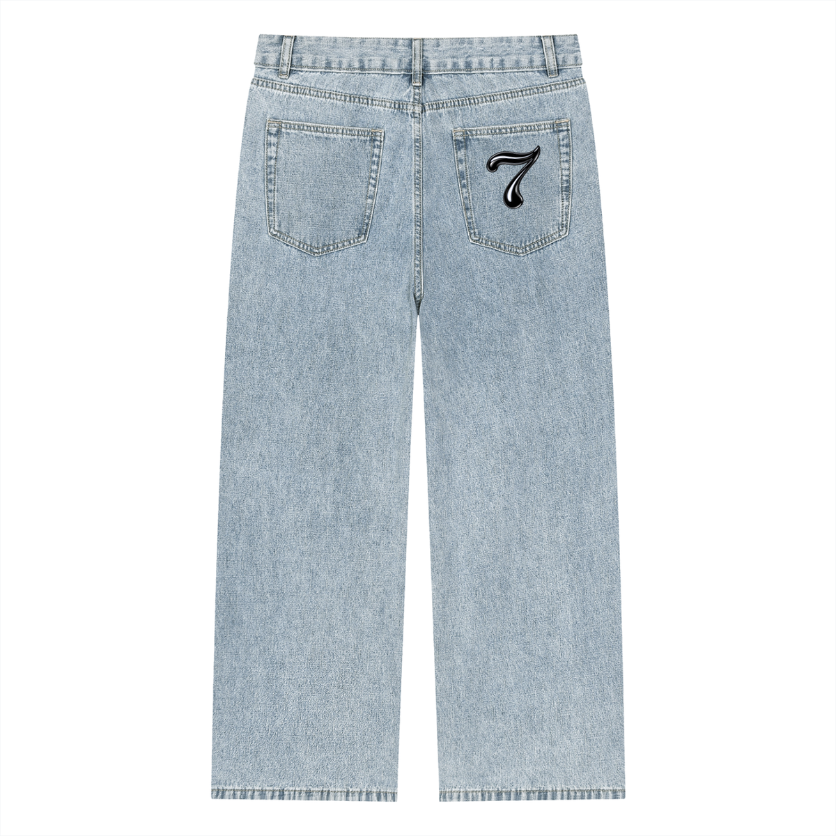 Smeristik Relaxed Vintage Wash Straight Leg Jeans Unisex